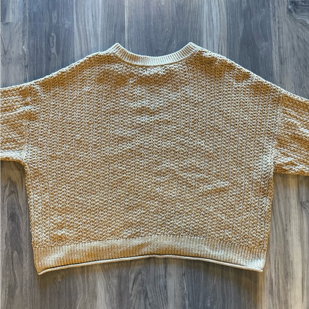 Universal Thread Pale Yellow Textured Crewneck Sw… - image 4